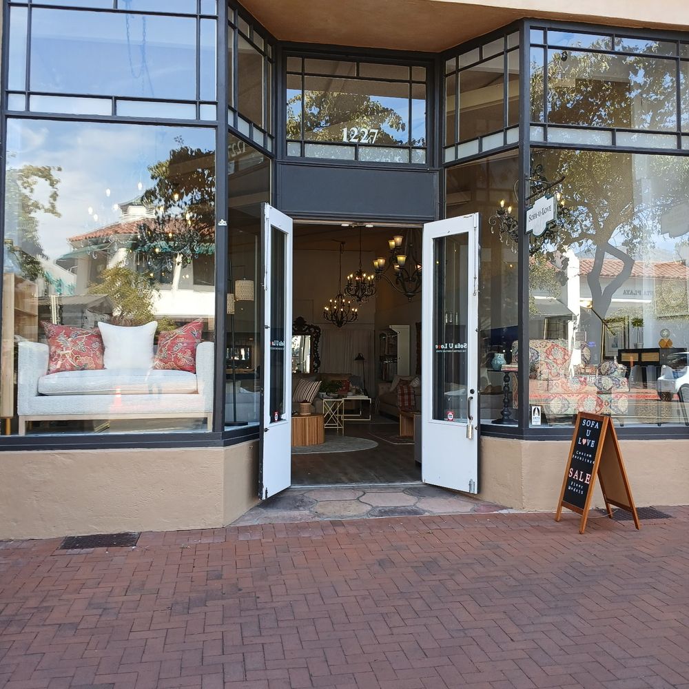Raul's Upholstery storefront in Santa Barbara, CA, showcasing the local business where expert furniture restoration happens